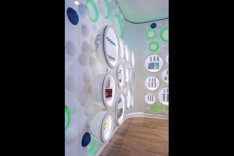 From the wavy mid-shop display plinths to the curving walls, this is a store that the shopper might actually want to linger in.